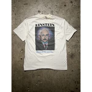 Vintage 90's‎ Albert Einstein Art Tee T-Shirt Men's Large